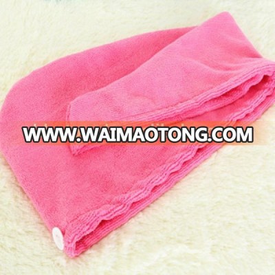 super absorbent polyester microfiber Hair Wraps Towel Drying Bath Spa Head Cap Turban Wrap